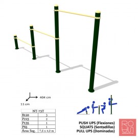 Barra triple NT-73 T